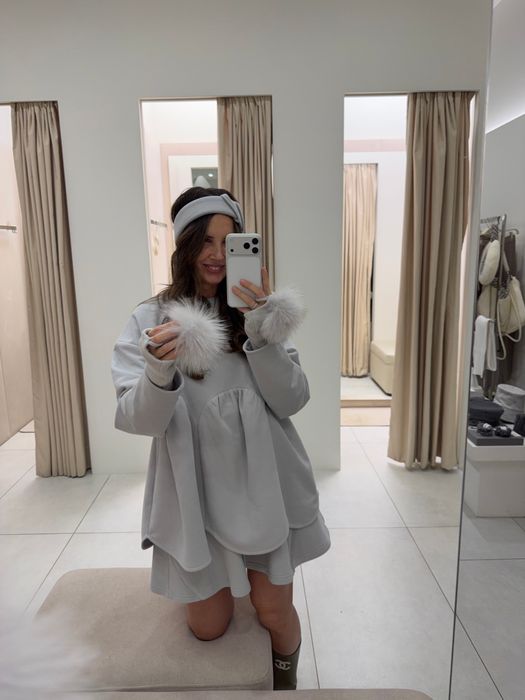 БРОШЬ ГАРЭТ СЕРЫЙ