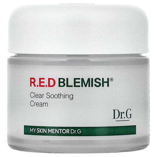 Dr. G, RED Blemish®, прозрачный успокаивающий крем, для чувствительной кожи, 70 мл (2,36 жидк. унции)