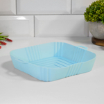 Форма для выпечки силиконовая "Квадрат фигурный" с ручками 22,5*19*4см