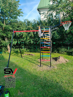 Монтаж уличного спортивно-игрового комплекса Sv Sport