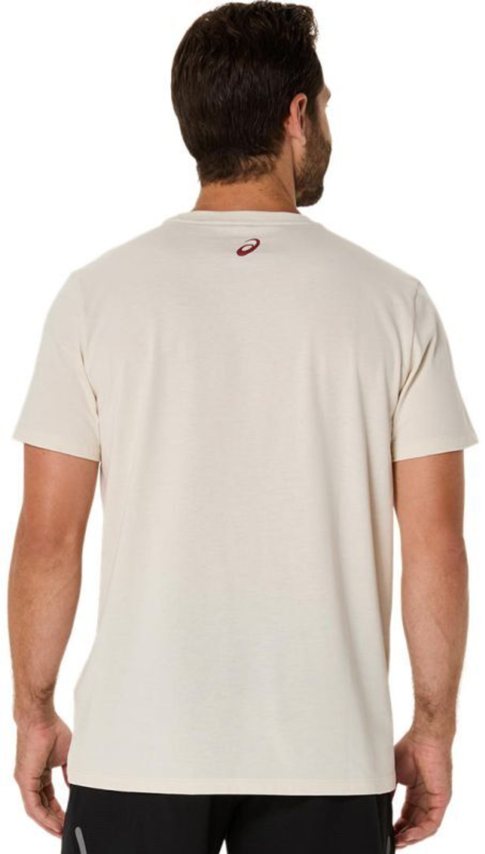 Мужская теннисная футболка Asics Chest Logo Short Sleeve - Бежевый