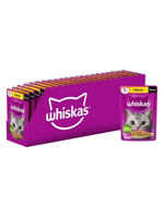 Влажный корм Whiskas для взрослых кошек, желе с курицей, 28 шт x 75 г