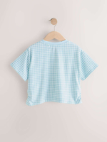 Футболка для девочки Next E44-364, Голубой, Белый