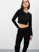 Женские джинсы mom fit с высокой посадкой-MP103B