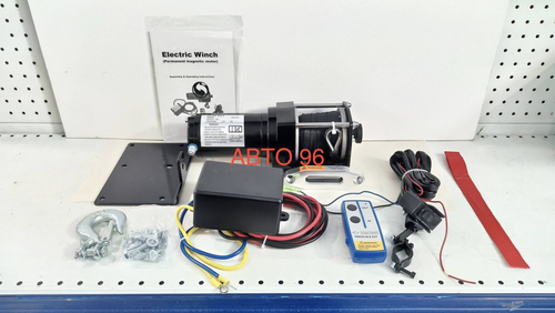 12V - 3000 Lbs (Кевлар) / Лебедка 3000lbs (кевлар) электрическая, 12V Electric Winch 3000lbs / 1361 кг с кевларовым тросом Оптом