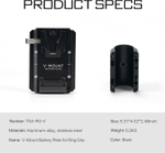 Батарейная площадка Tilta для аккумуляторов V-mount для кольцевого хвата (TGA-RG-V)