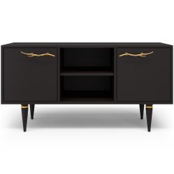 Тумба под ТВ Арт Колор matte 117см Классик Голд Терпкий коричневый матовый