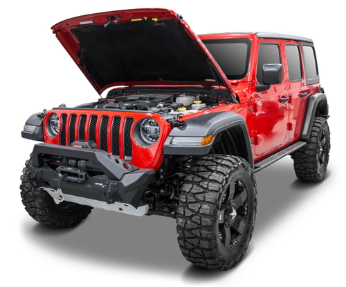 Газовые упоры капота Rival для Jeep Wrangler JL 2017-н.в., 2 шт., 2A.ST.2702.1