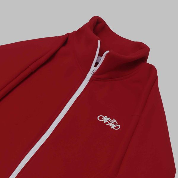 Толстовка Street с начесом на молнии красный марс - фото 7