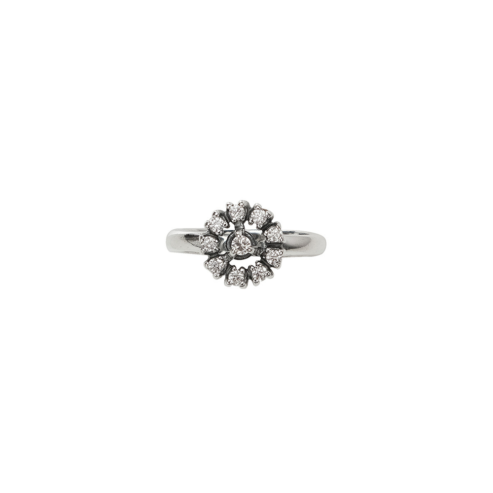 "Арсиная" кольцо в серебряном покрытии из коллекции "Эллада" от Jenavi