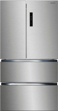 Холодильник Ginzzu NFK-470 стальной