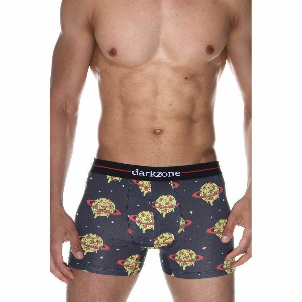 Трусы мужские боксеры черные с принтом "планеты" DARKZONE DZN2074