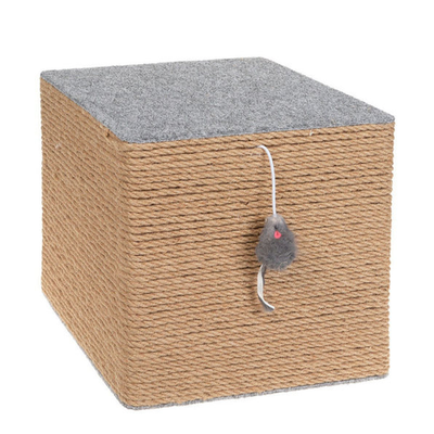 Когтеточка куб брутал world b (1 из 363 частей когтеточки-рекордсмена) джут ковролин 32х32х90 кд-64