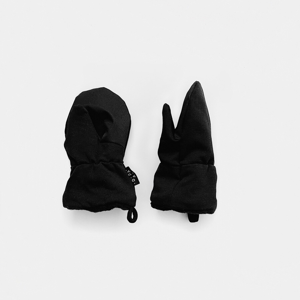 Утепленные варежки (черный)