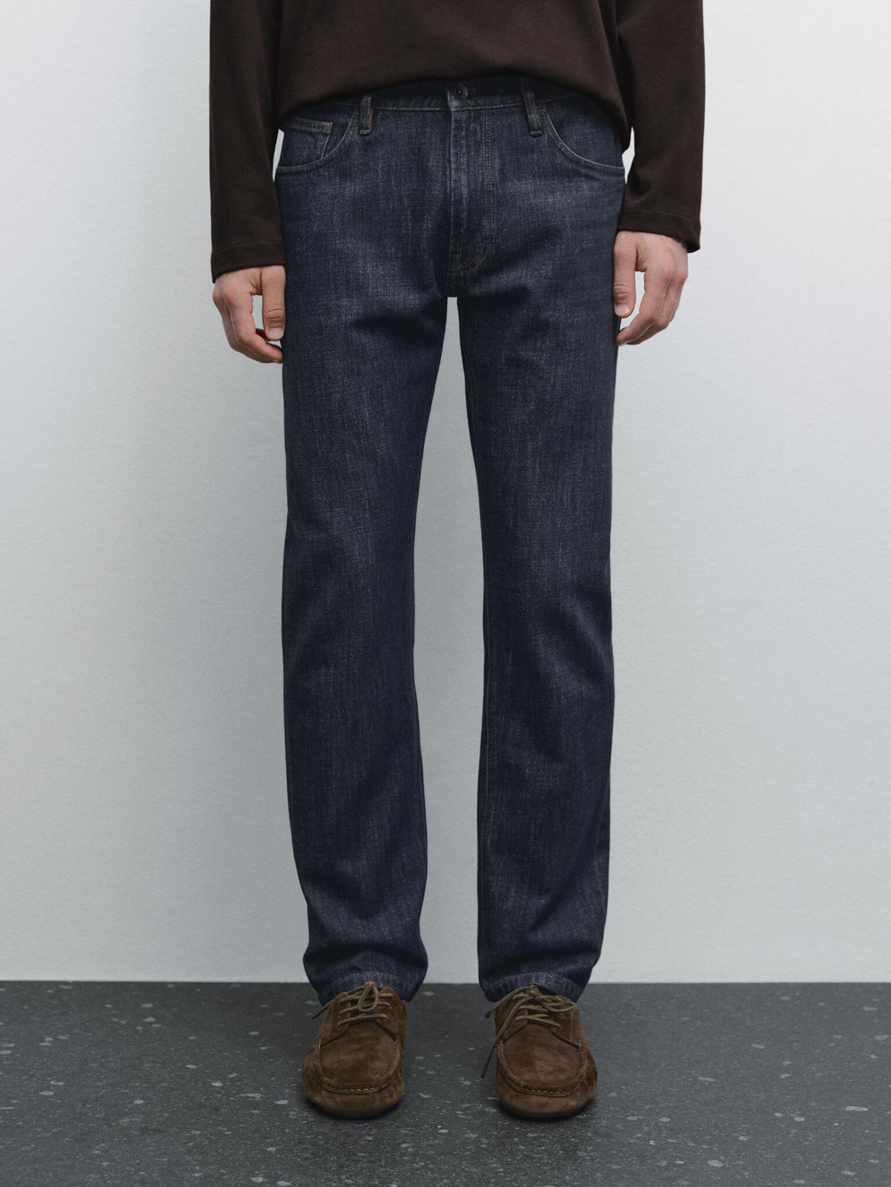 Massimo Dutti Зауженные джинсы, темно-синий