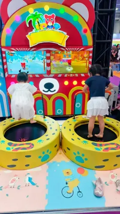 Интерактивный батутный аттракцион с видеоигрой «Jump'n'Play»