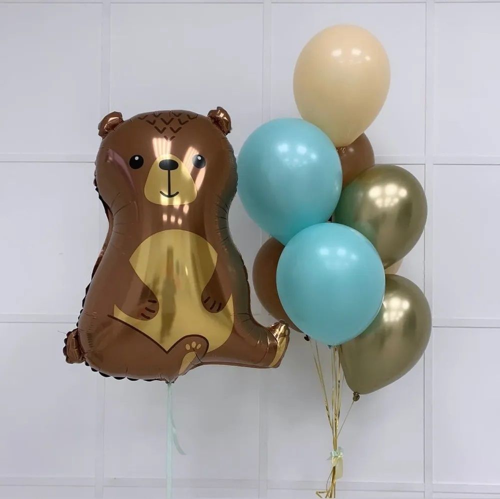 Шар (26''/66 см) Фигура, Лесной Медведь, 1 шт.