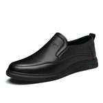 SEPTWOLVES Top Grain Cow Leather Casual Leather Shoes Men"s Black