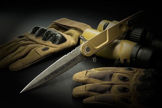 Складной нож Extrema Ratio BD4 Contractor DW - "BD4CONTRACTOR" c клинком из стали Böhler N690, рукоять Anticorodal®