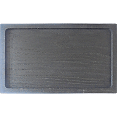 Доска для подачи прямоугольная без ручки с выемкой;дуб;H=25,L=250,B=150мм;черный