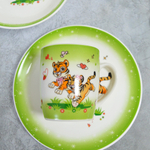 Набор керамической посуды 3 предмета: кружка 200мл, тарелка плоская 17.5см, тарелка суповая 15см. NN