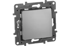 Выключатель Legrand Etika 1-клавишный алюминий 30169