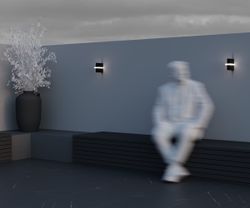 Уличный настенный светодиодный светильник Maytoni   O484WL-L6GF3K