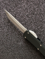 Автоматический складной нож SteelBro UTX-70 T/E Tanto Stonewash 149-10 (черный) фронталка/выкидуха