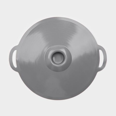 Крышка универсальная Доляна, силикон, d=27,5 см, цвет серый