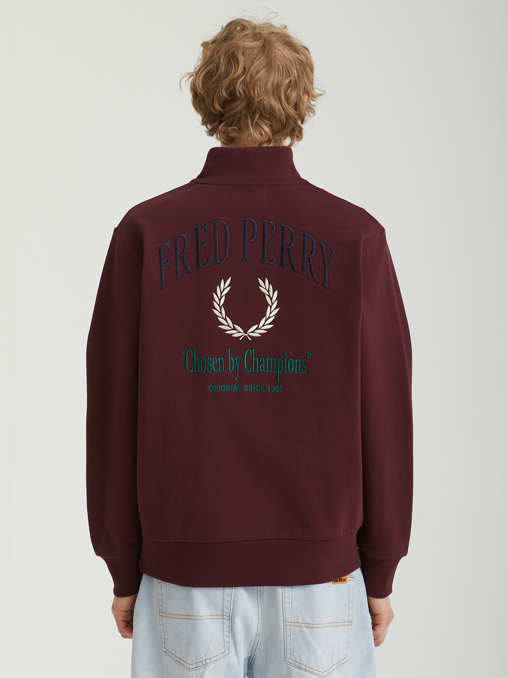 Мужская Толстовка Embroidered Champion Half Zip
