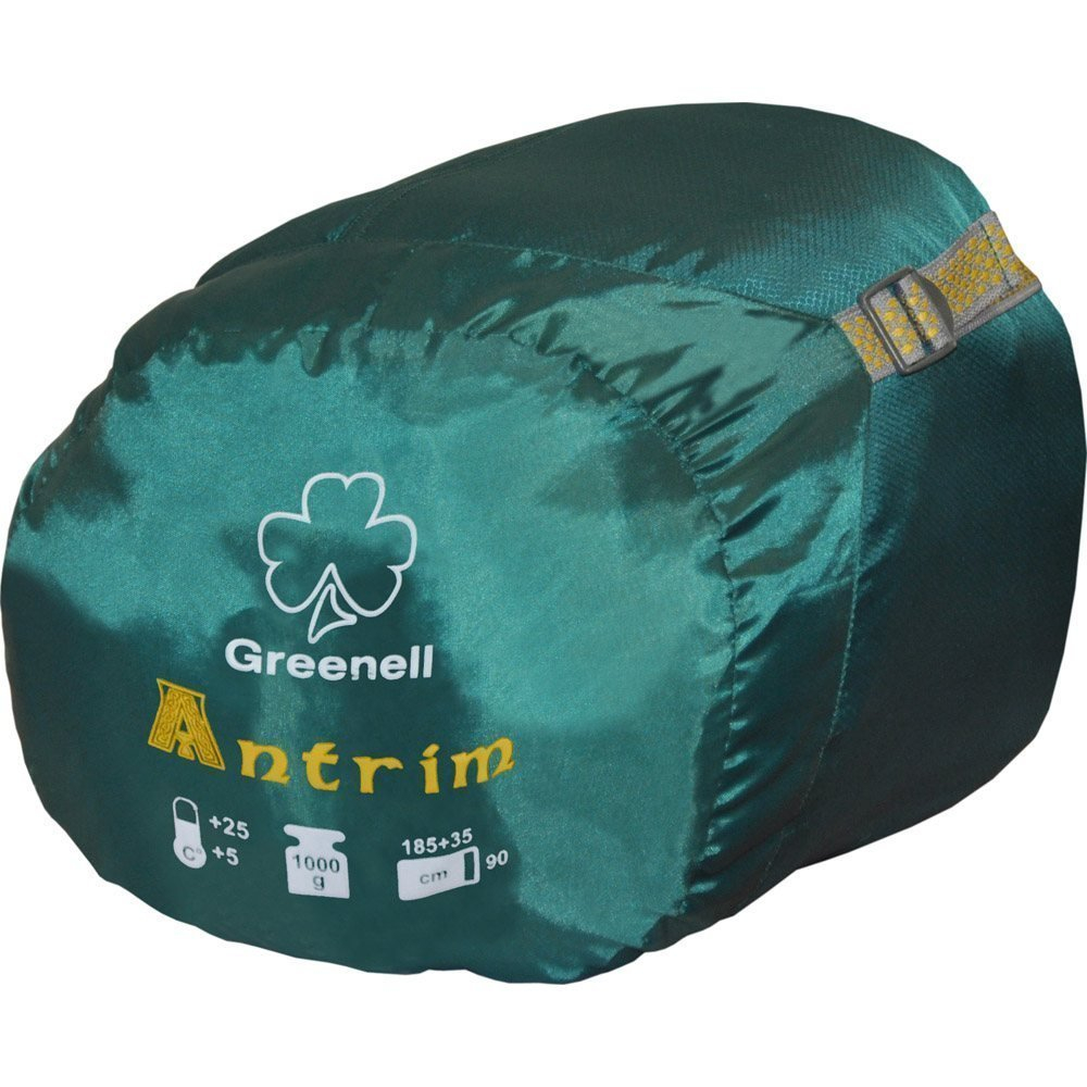 Спальный мешок одеяло Greenell Antrim +5/+25, левый, зеленый