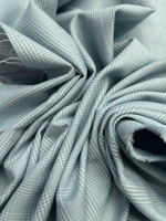 Хлопок фланель Canclini в бело-голубую клетку