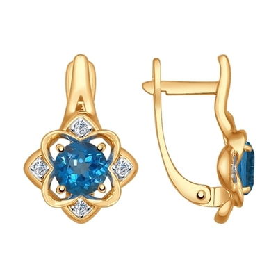 Серьги Au 585 (724637)