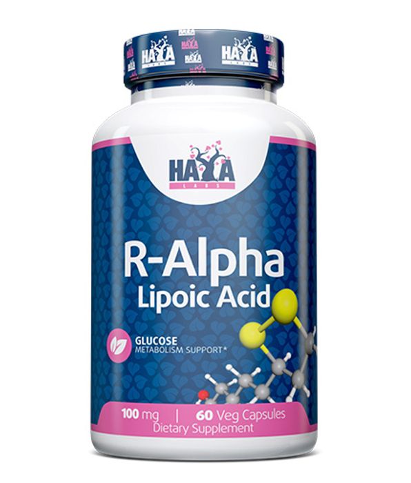 R-альфа-липоевая кислота, R-Alpha Lipoic Acid, Haya Labs, 60 капсул