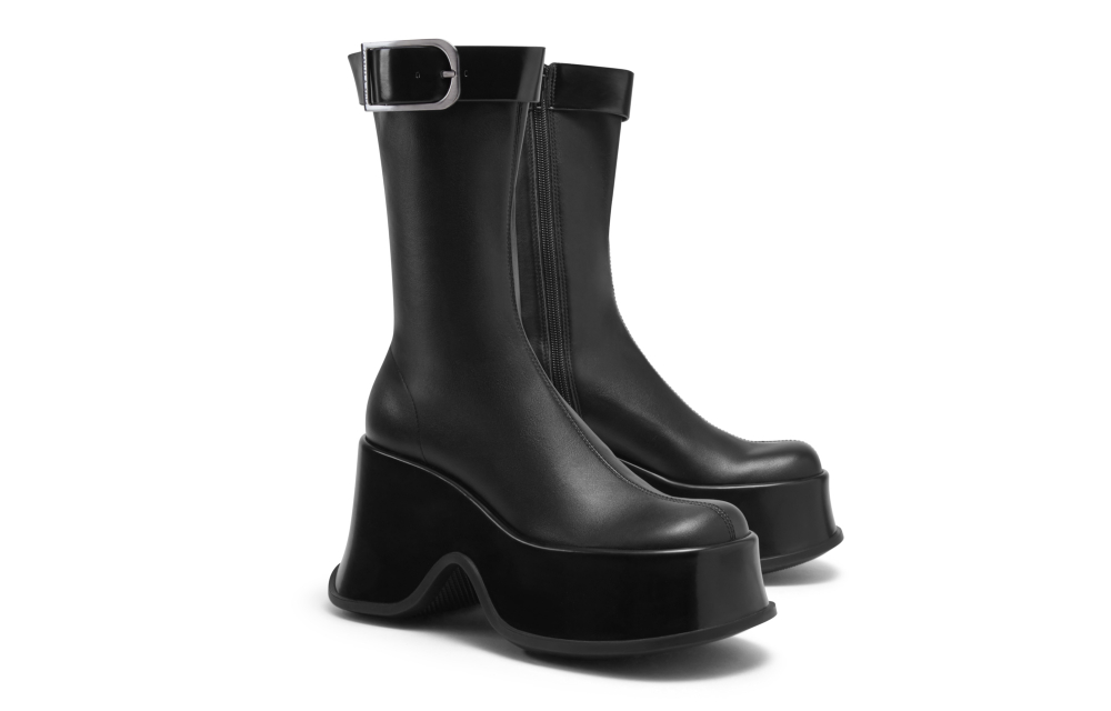 CHARLES&KEITH PU Ankle Boots Women"s