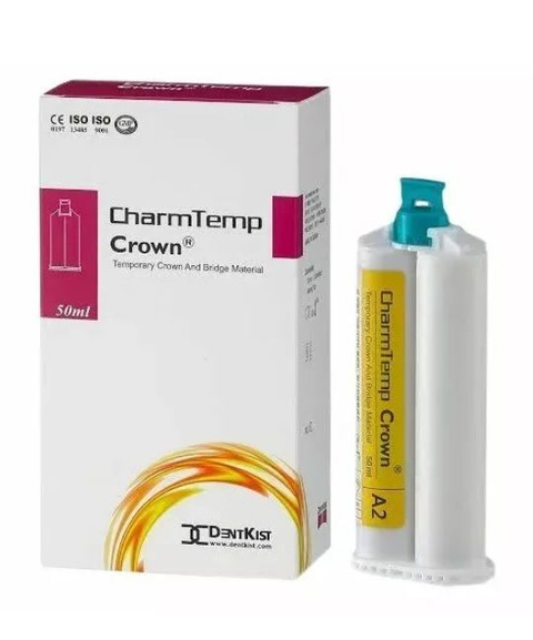 CharmTemp Crown (ЧамТемпКраун) светоотверждаемый материал д/изготовления временных коронок и мостов DentKist фото тюбика