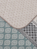 Покрывало на кровать, стеганое, поплин с размерами 180х215