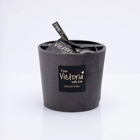 nan Свеча ароматическая Velvet grey Victoria with Love Серый