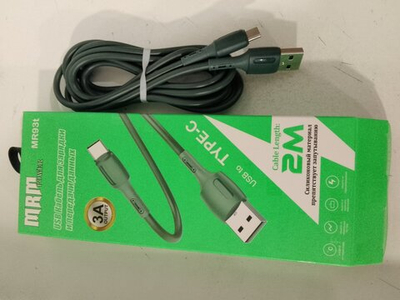 Кабель TYPE-C MRM-Power MR93t *2м 3А  темно-зеленый