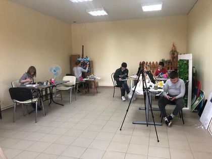 Занятия в Художественной студии 14 и 15 мая 2022 г.