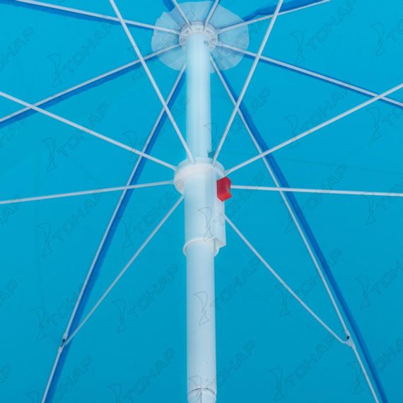 Зонт пляжный d 2,00м с наклоном голубой (22/25/170Т) NA-200N-B NISUS