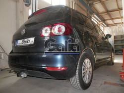 Фаркоп оцинкованный Galia A038C для Audi A3 2003-2008: хетчбек 3 двери, VW Golf V, VI, Plus хетчбек 3/5 дверей 2003-2008, 2008-2013 (2WD только)(паспорт и сертификат в комплекте)(без электрики)