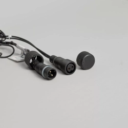 Светодиодная сетка с колпачком 2*2 м., 220В, 256 теплых белых LED, провод черный ПВХ, IP65, LTC (NTL256CAP-11-2WW)