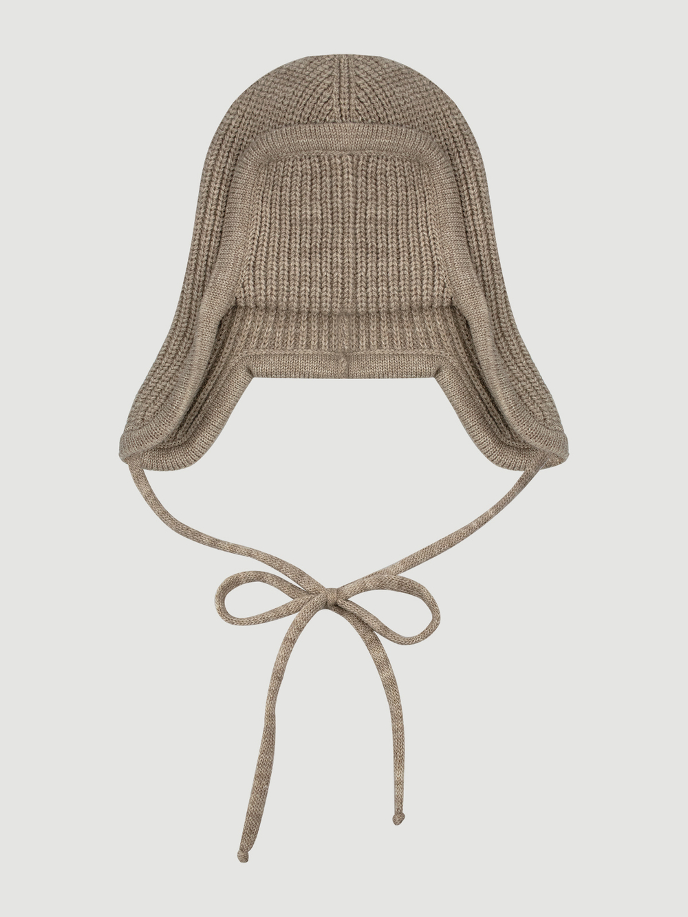 Шапка-ушанка Mjölk Бежевый меланж