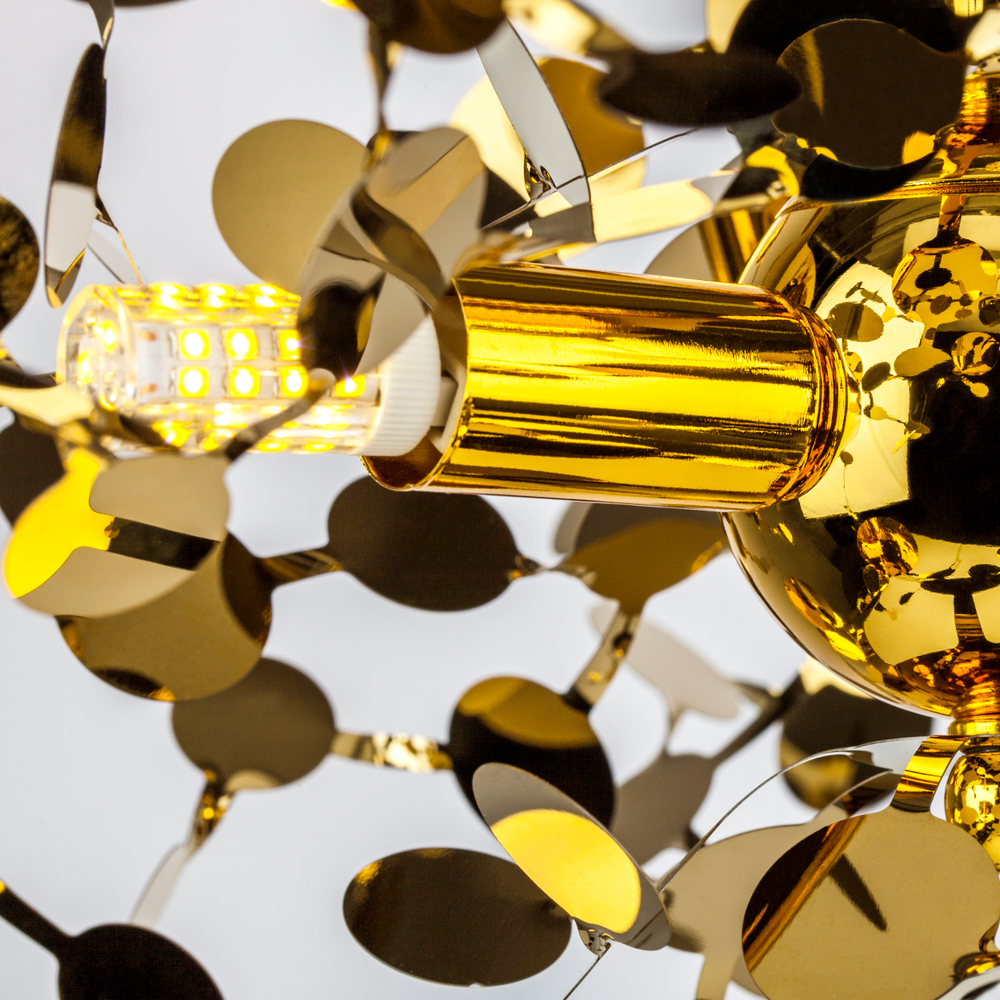 L3PL721132 Подвес тройной линейный EXTRA 3x3x5W(led) G9  (721132 - 3 + 572122 -1) ЗОЛОТО