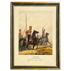 Монтен Д., Эккерт Г. А. Офицеры Крымскотатарского эскадрона. Литография.1840