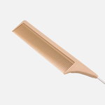 Расческа с металлическим хвостиком для стрижки и окрашивания с покрытием FIBER PRO, Stavver LUX3