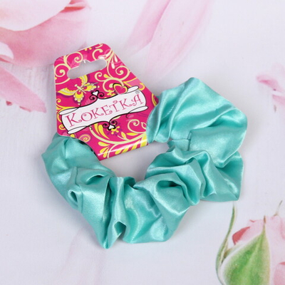 Резинка для волос 1шт «Кокетка - Mirabelle», цвет мятный, d-10,5см