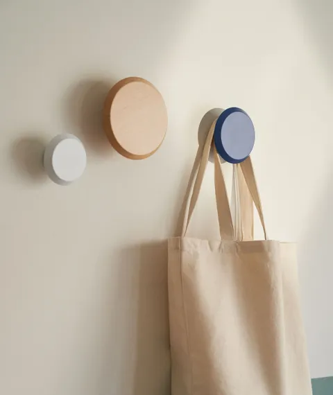 Набор вешалок Nadua натурального, синего и белого цвета