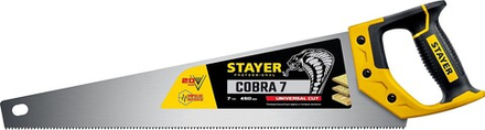 Ножовка-пила по дереву Stayer Cobra 450 мм, 5 TPI